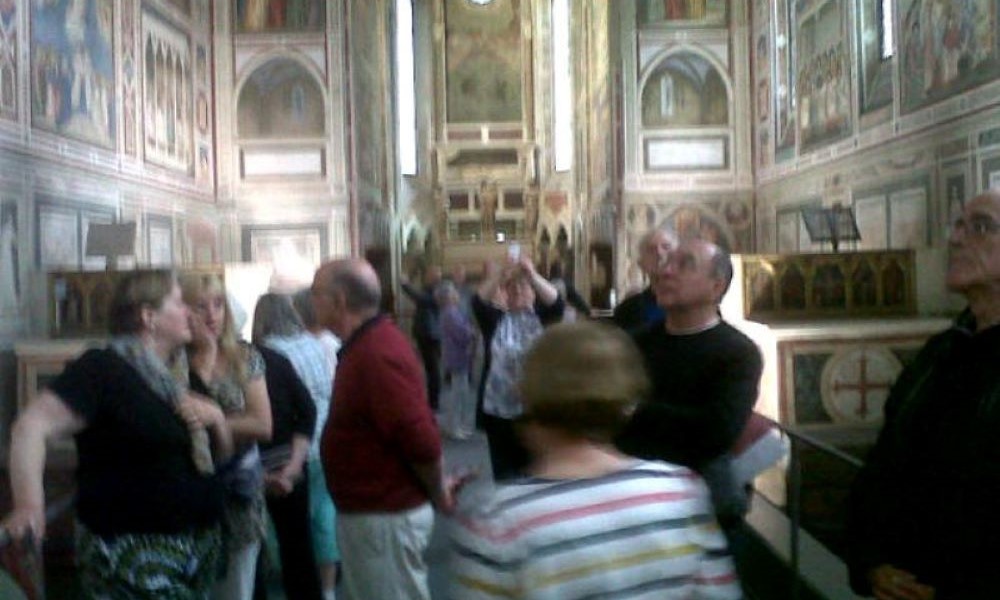 Inside the Scrovegni Chapel