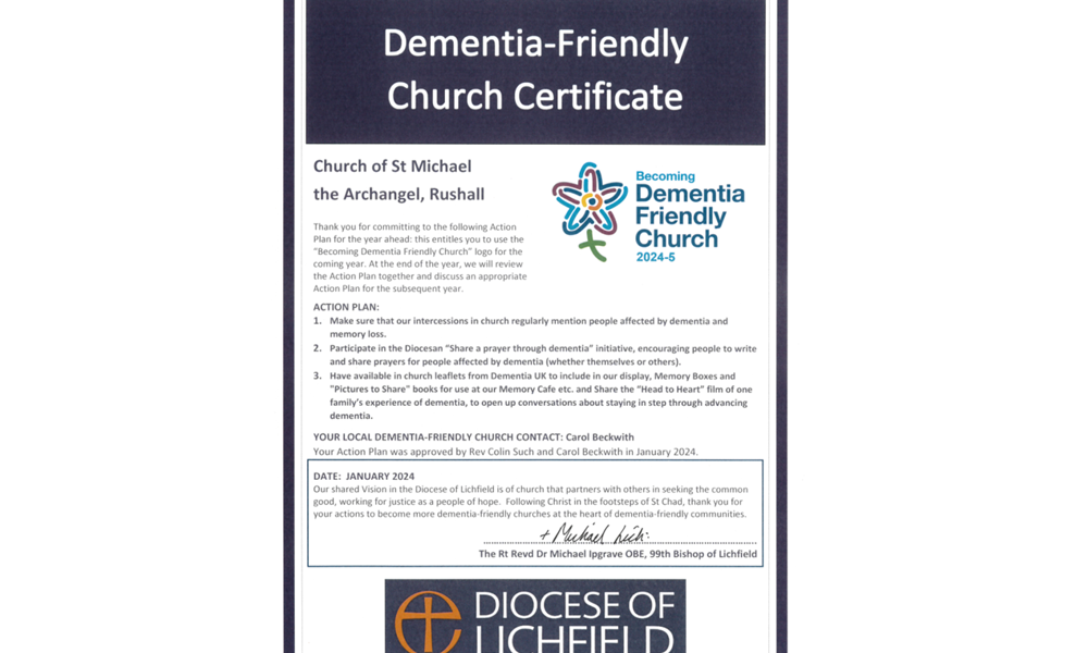 We are a dementia friendly church</a>